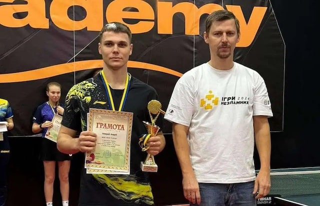 Спортсмен из Луганской области стал чемпионом Украины по настольному теннису