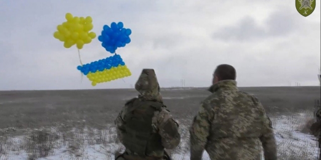 «Все будет Украина!» - бойцы 10-ой ОГШБ поздравили жителей оккупированной территории с Новым годом
