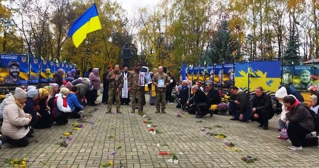 В Богачеве на Черкасщине простились с украинским защитником из Луганской области