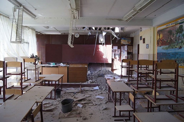 Для восстановления школ в Луганске не хватает стройматериалов