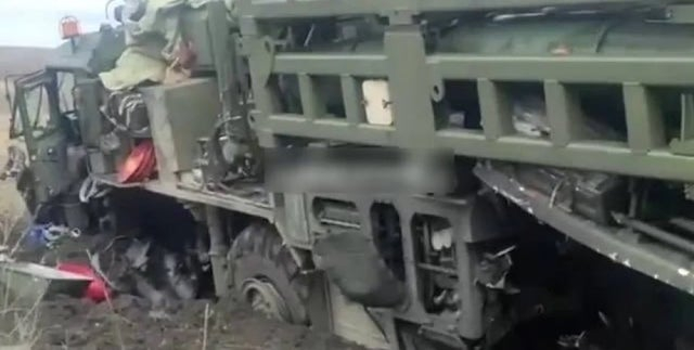 Российский ЗРК «Витязь» взорвался на мине, установленной самими оккупантами