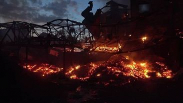 В Хрустальном сгорела горно-обогатительная фабрика