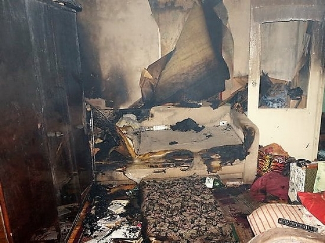 В Луганске во время пожара погиб мужчина