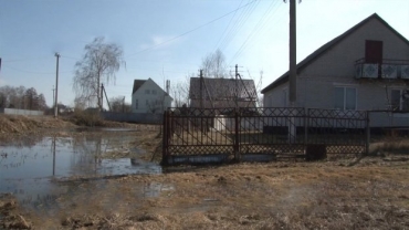 Грунтовые воды наступают на поселок Боровской
