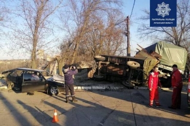 ДТП в Лисичанске – у военной машины отказали тормоза