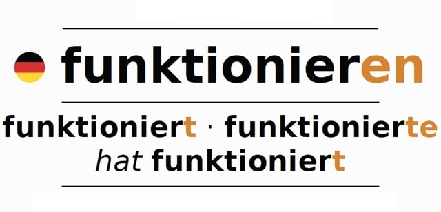 Як використовувати funktionieren у німецькій мові – BeBest
