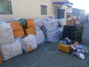 Мешки с контрабандным товаром обнаружили луганские пограничники