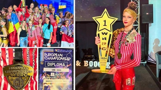 Лисичанка лидировала на чемпионате Европы по акробатическому рок-н-роллу