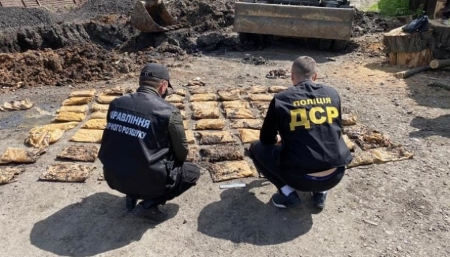 В Лисичанске на территории частного дома полицейские обнаружили большое количество взрывчатки