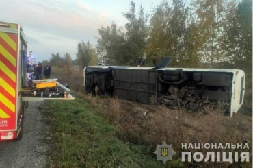 Скончался водитель автобуса, попавшего в ДТП на Полтавщине