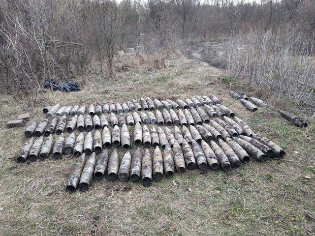Большое количество снарядов нашли в бывшем кемпинге