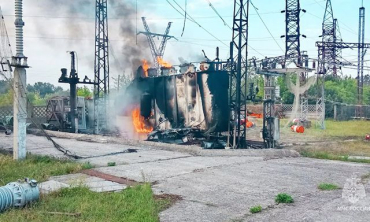 В оккупированной Кременной сгорела трансформаторная подстанция