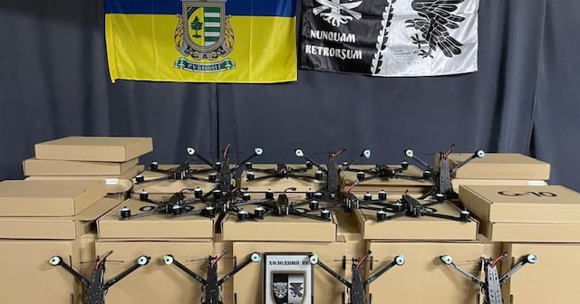 Рубежанская громада передала бригаде «Холодный Яр» 422 дрона