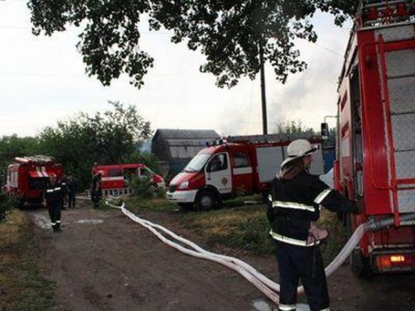 Пожар в Луганске. Подробности