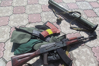 Задержали автомобиль с оружием и боеприпасами