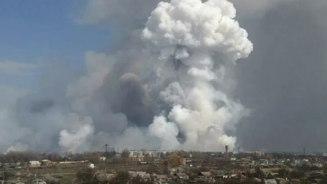 В Рубежном произошел «хлопок» на военном объекте россиян