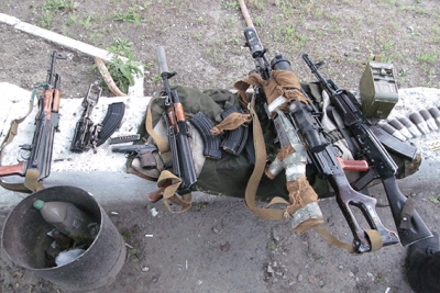Боец АТО пытался вывезти в Киев арсенал оружия