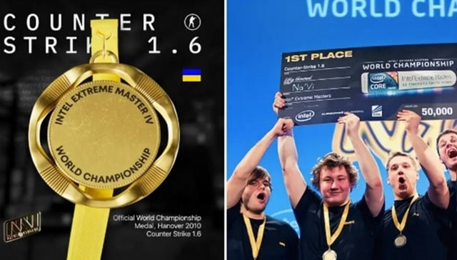 Максим Кріппа придбав золоту медаль Арсенія «ceh9» Триноженка (команда NAVI) на благодійному аукціоні