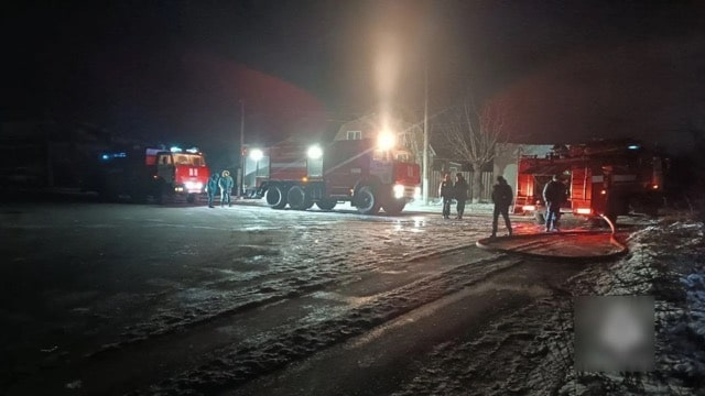 Пожар в оккупированном Антраците - погибли два человека