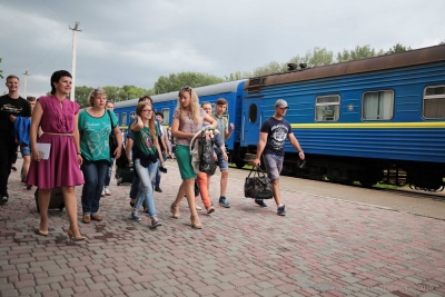 Даля Грибоускайте встретилась с детьми из Луганщины