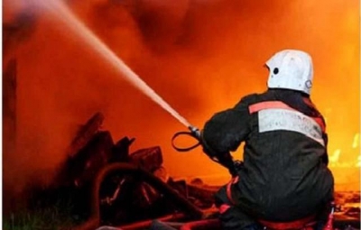 В одном из боксов сгорело 4 автобуса