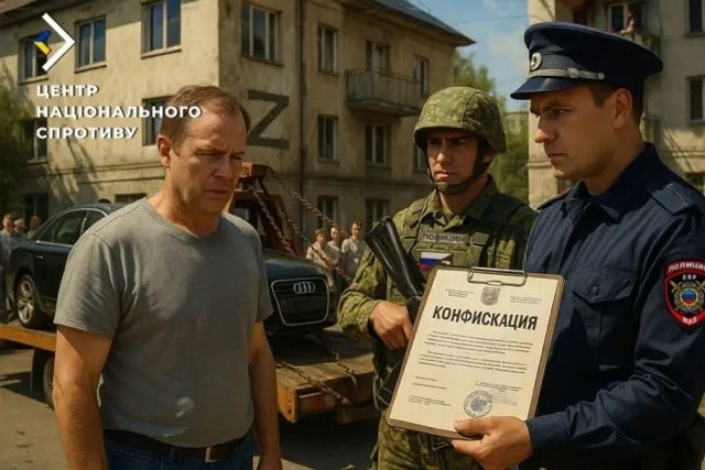На оккупированной территории у граждан изымают автомобили