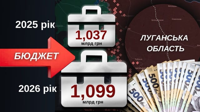 Бюджет Луганской области на 2026-й год увеличен на 62 миллиона гривен