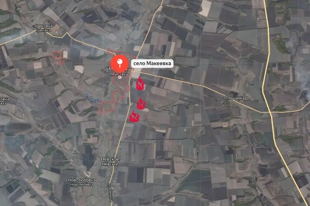 Российские войска продвинулись через реку Жеребец в районе Макеевки