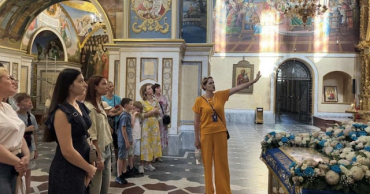 Дети-переселенцы из Кременской громады побывали в Киево-Печерской Лавре