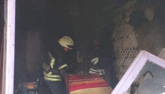 Во время пожара в оккупированном Приволье погиб мужчина