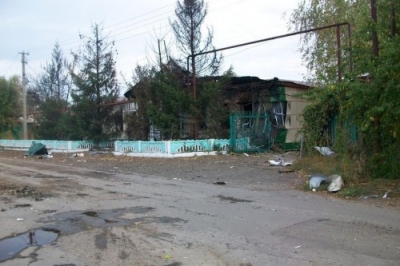 В Станице Луганской перебит газопровод и разрушены три дома